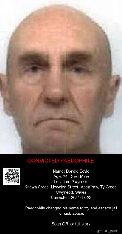 Donald Boyle 74 from #Gwynedd - 23/12/21