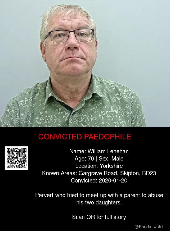 William Lenehan 70 from #Yorkshire - 20/01/20