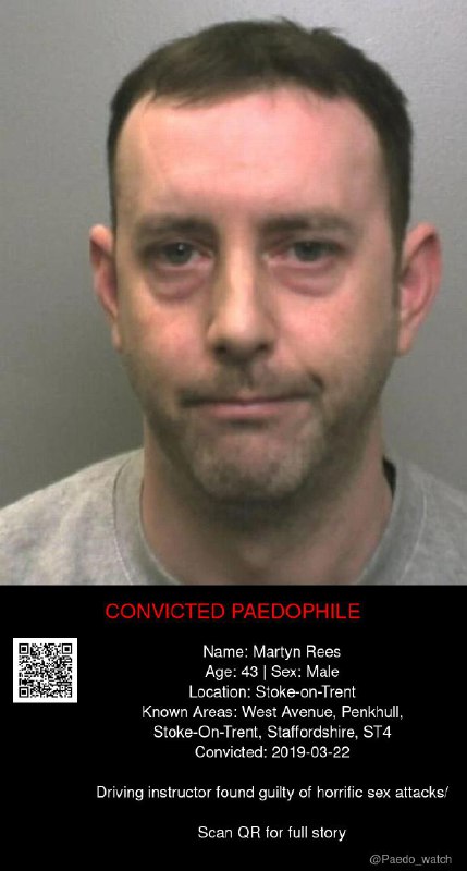Martyn Rees 43 from #Stoke-on-Trent - 22/03/19