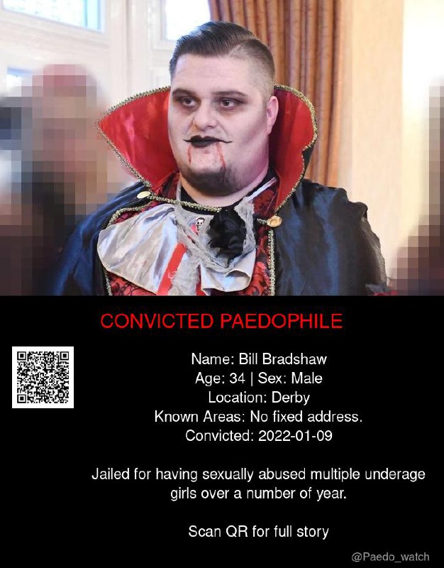 Bill Bradshaw 34 from #Derby - 09/01/22