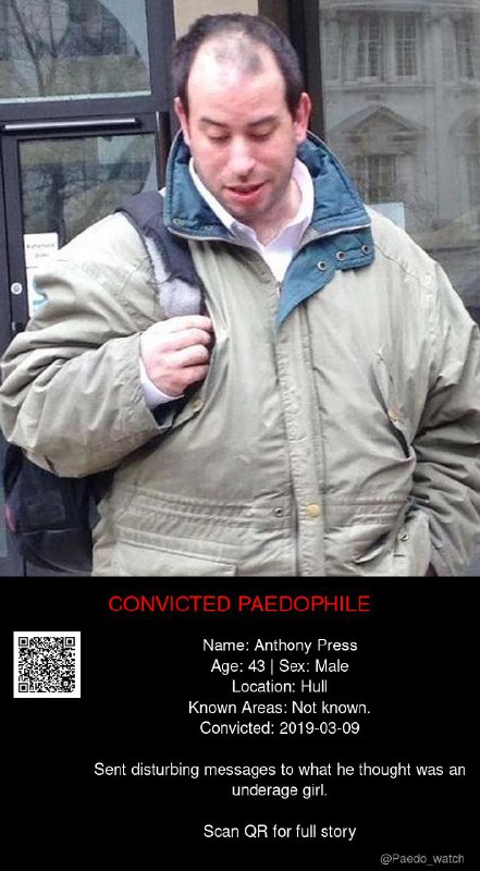 Anthony Press 43 from #Hull - 09/03/19