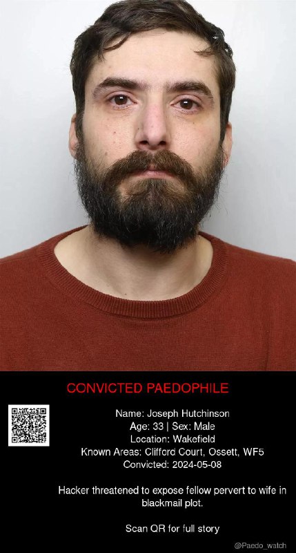 Joseph Hutchinson 33 from #Wakefield - 08/05/24