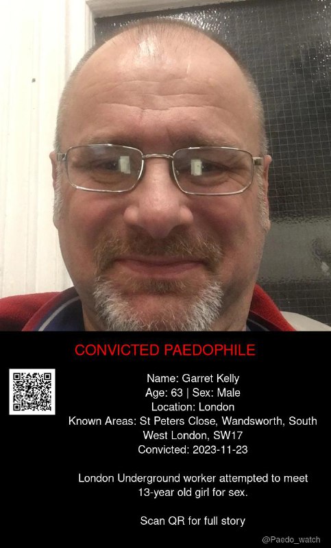 Garret Kelly 63 from #London - 23/11/23