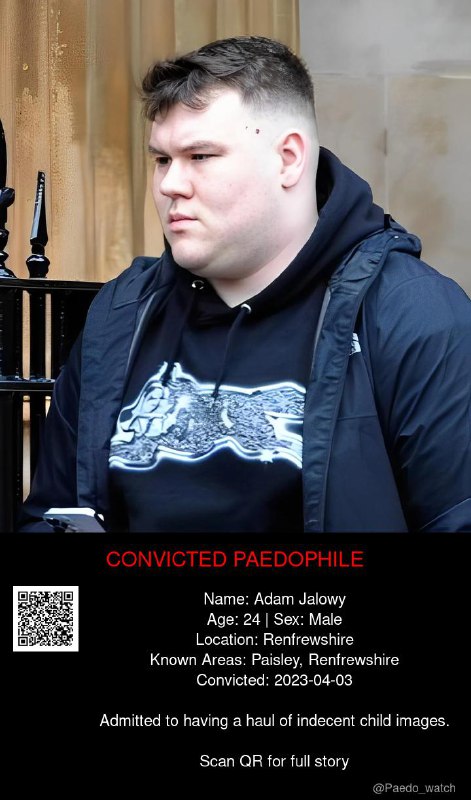 Adam Jalowy 24 from #Renfrewshire - 03/04/23