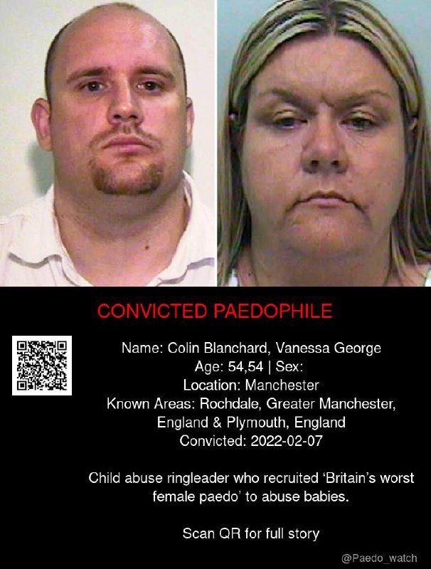Colin Blanchard, Vanessa George 54,54 from #Manchester - 07/02/22