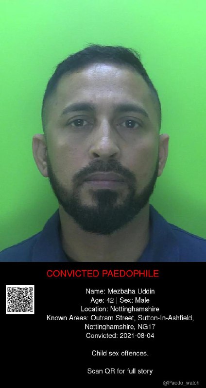 Mezbaha Uddin 42 from #Nottinghamshire - 04/08/21