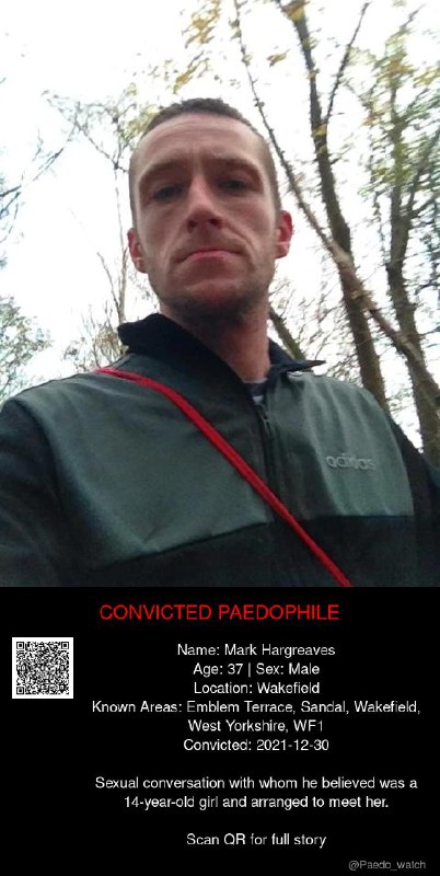 Mark Hargreaves 37 from #Wakefield - 30/12/21