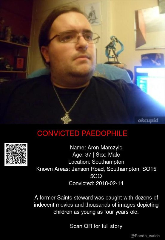 Aron Marczylo 37 from #Southampton - 14/02/18
