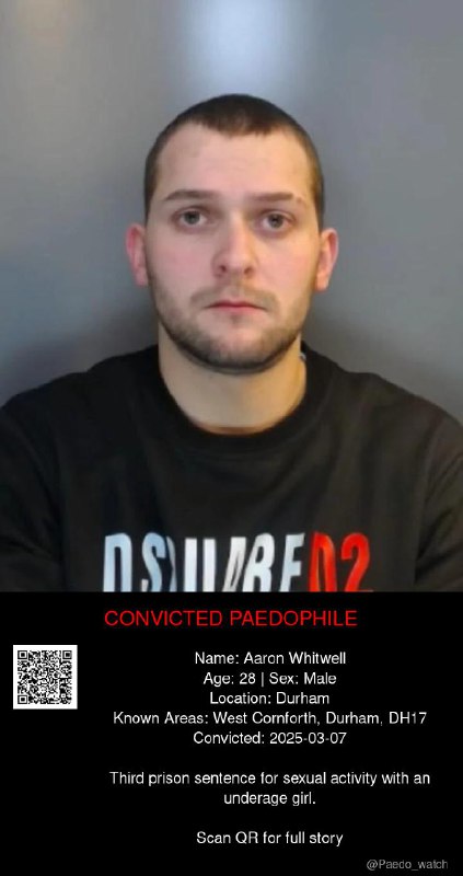 Aaron Whitwell 28 from #Durham - 07/03/25