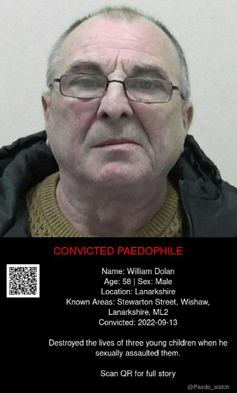 William Dolan 58 from #Lanarkshire - 13/09/22
