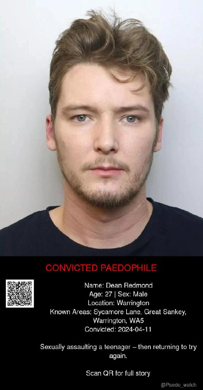 Dean Redmond 27 from #Warrington - 11/04/24