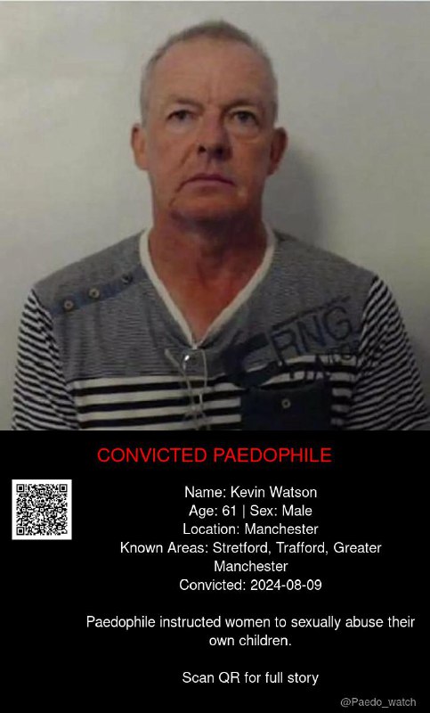Kevin Watson 61 from #Manchester - 09/08/24