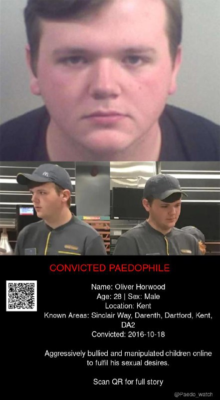 Oliver Horwood 28 from #Kent - 18/10/16