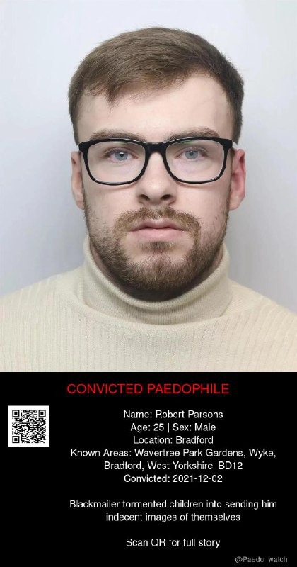 Robert Parsons 25 from #Bradford - 02/12/21