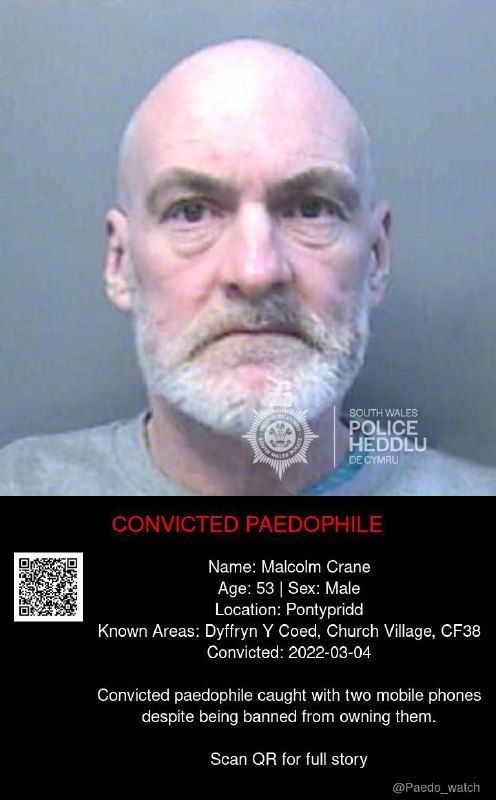 Malcolm Crane 53 from #Pontypridd - 04/03/22