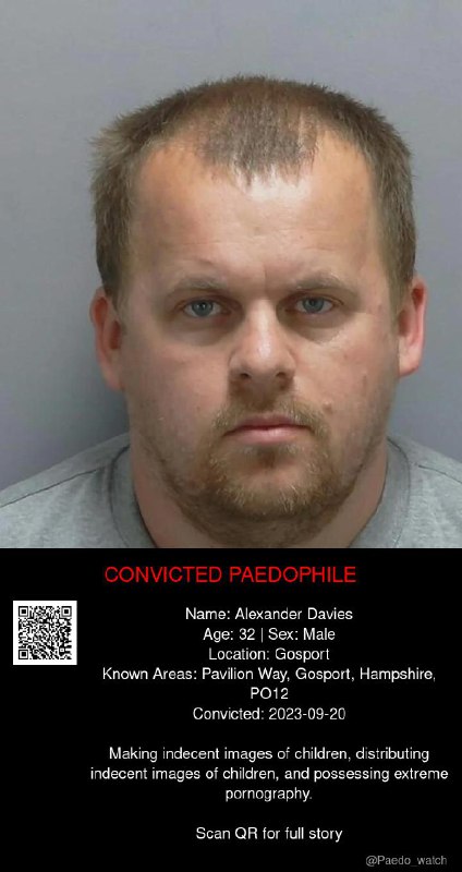 Alexander Davies 32 from #Gosport - 20/09/23