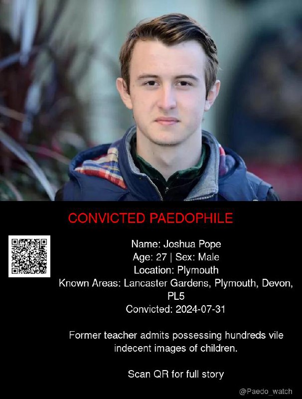 Joshua Pope 27 from #Plymouth - 31/07/24