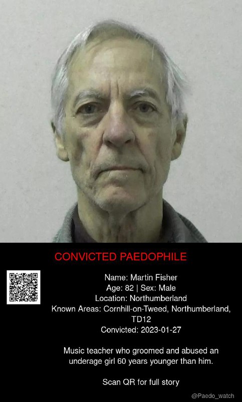 Martin Fisher 82 from #Northumberland - 27/01/23