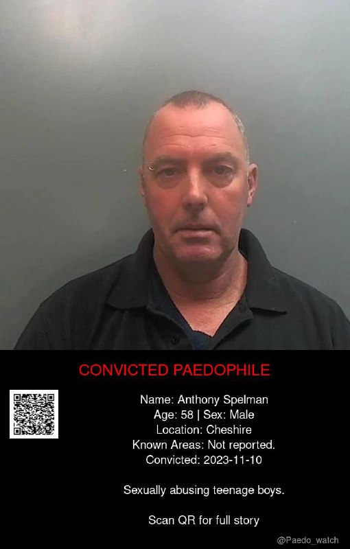 Anthony Spelman 58 from #Cheshire - 10/11/23