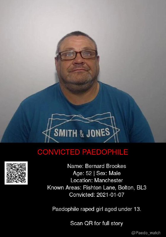 Bernard Brookes 52 from #Manchester - 07/01/21