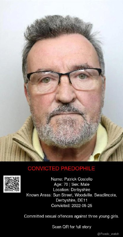 Patrick Costello 70 from #Derbyshire - 25/05/22