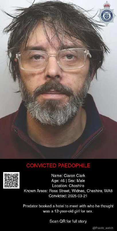 Ciaran Clark 46 from #Cheshire - 21/03/25