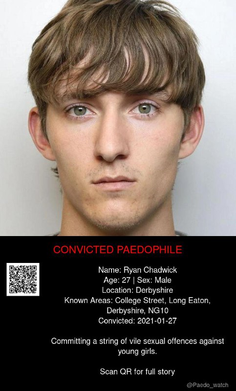 Ryan Chadwick 27 from #Derbyshire - 27/01/21