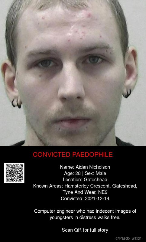 Aiden Nicholson 28 from #Gateshead - 14/12/21
