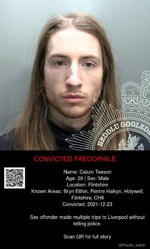 Calum Teeson 29 from #Flintshire - 23/12/21