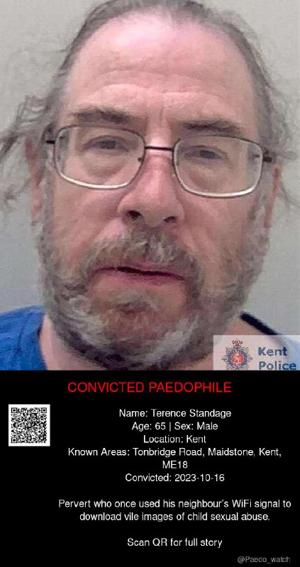 Terence Standage 65 from #Kent - 16/10/23