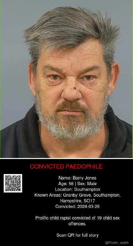 Barry Jones 58 from #Southampton - 26/03/24