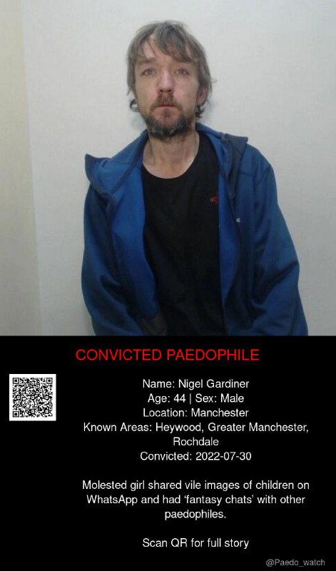Nigel Gardiner 44 from #Manchester - 30/07/22