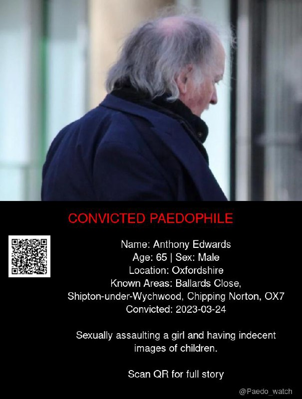 Anthony Edwards 65 from #Oxfordshire - 24/03/23