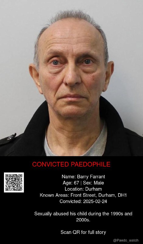 Barry Farrant 67 from #Durham - 24/02/25