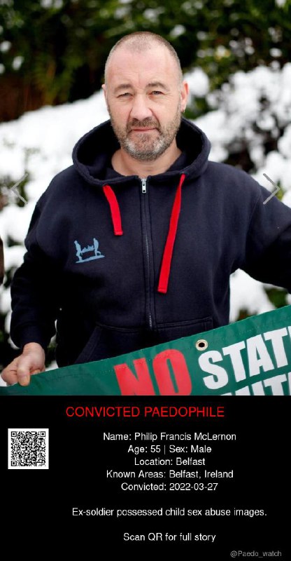 Philip Francis McLernon 55 from #Belfast - 27/03/22