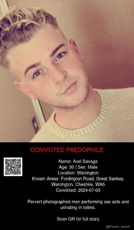 Axel Savage 30 from #Warrington - 03/07/24