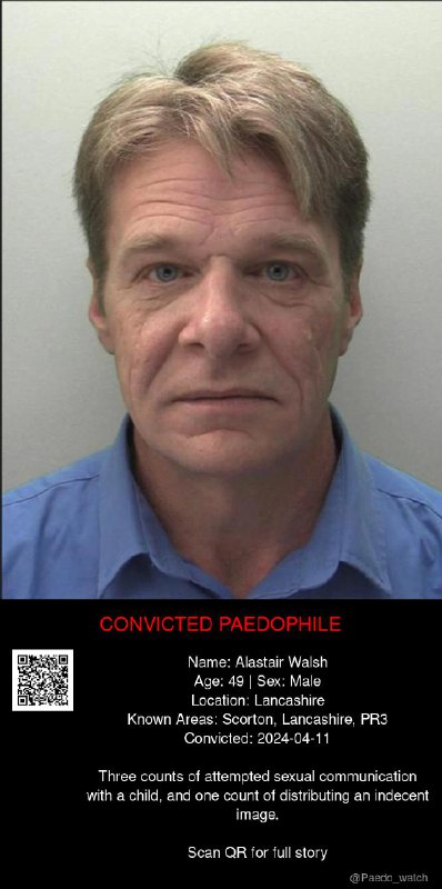 Alastair Walsh 49 from #Lancashire - 11/04/24