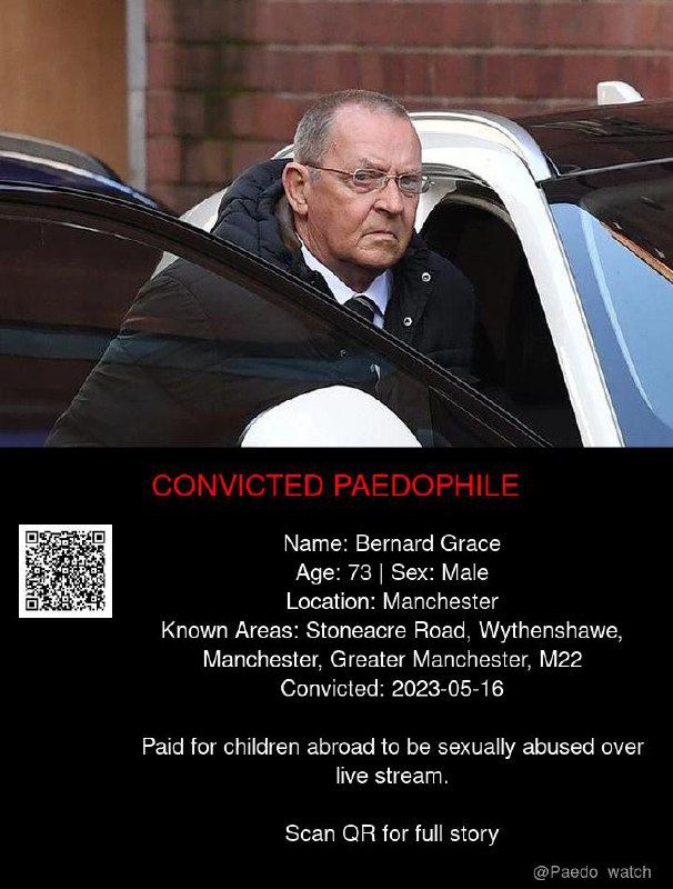 Bernard Grace 73 from #Manchester - 16/05/23