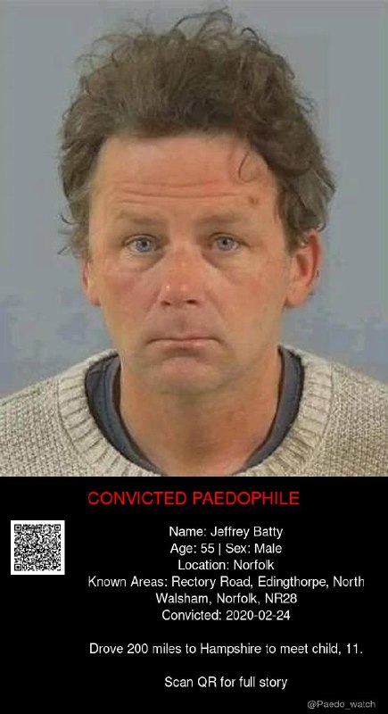 Jeffrey Batty 55 from #Norfolk - 24/02/20