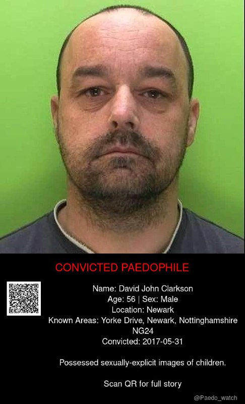 David John Clarkson 56 from #Newark - 31/05/17