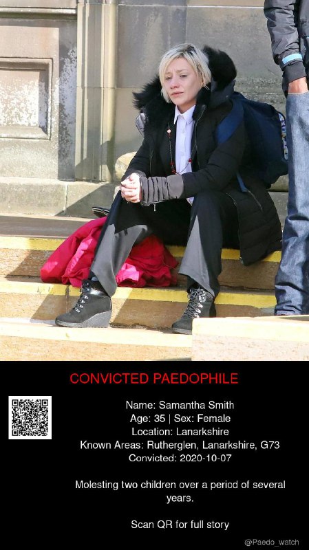 Samantha Smith 35 from #Lanarkshire - 07/10/20