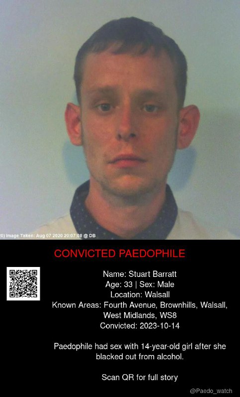 Stuart Barratt 33 from #Walsall - 14/10/23