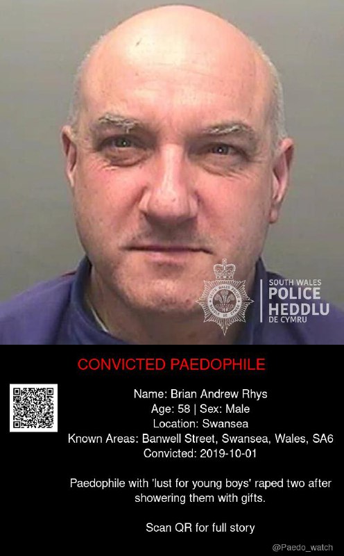 Brian Andrew Rhys 58 from #Swansea - 01/10/19