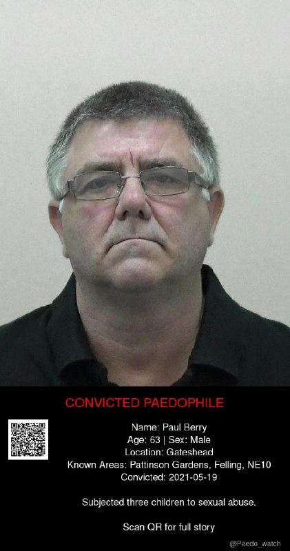 Paul Berry 63 from #Gateshead - 19/05/21