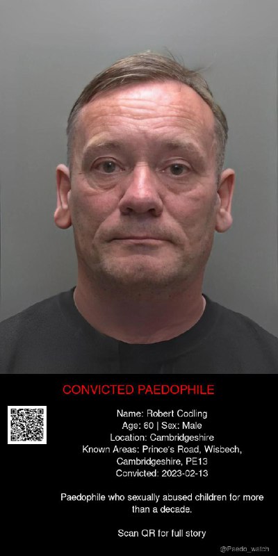 Robert Codling 60 from #Cambridgeshire - 13/02/23