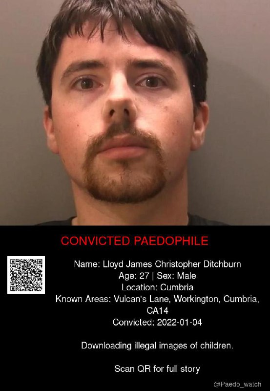 Lloyd James Christopher Ditchburn 27 from #Cumbria - 04/01/22