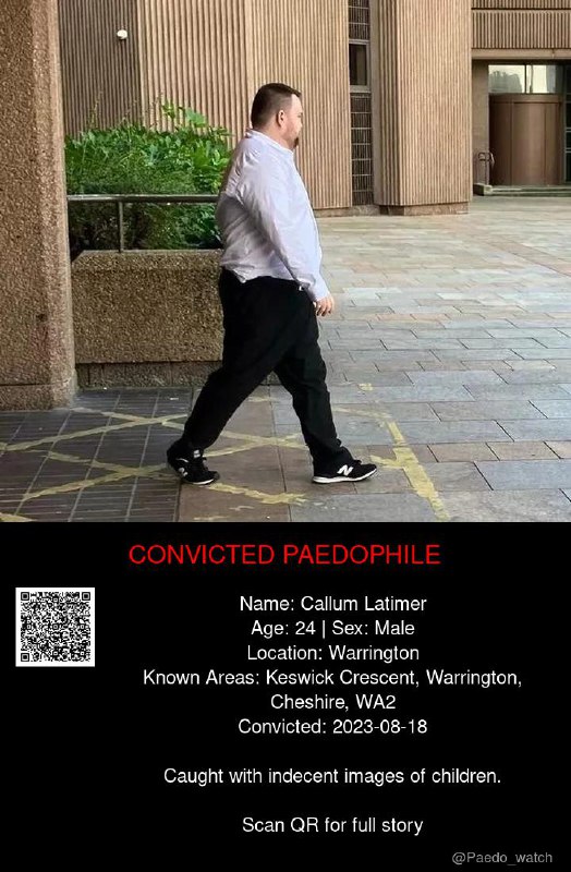 Callum Latimer 24 from #Warrington - 18/08/23