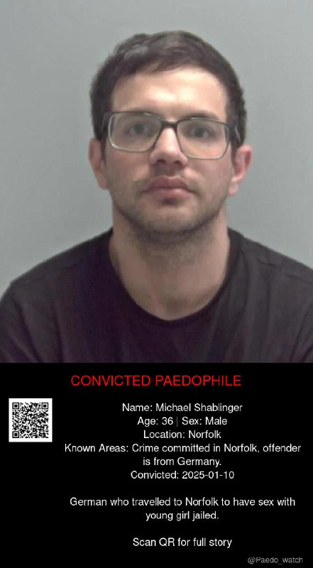 Michael Shablinger 36 from #Norfolk - 10/01/25