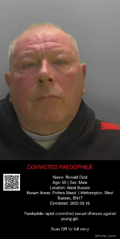 Ronald Didd 65 from #West Sussex - 16/03/22