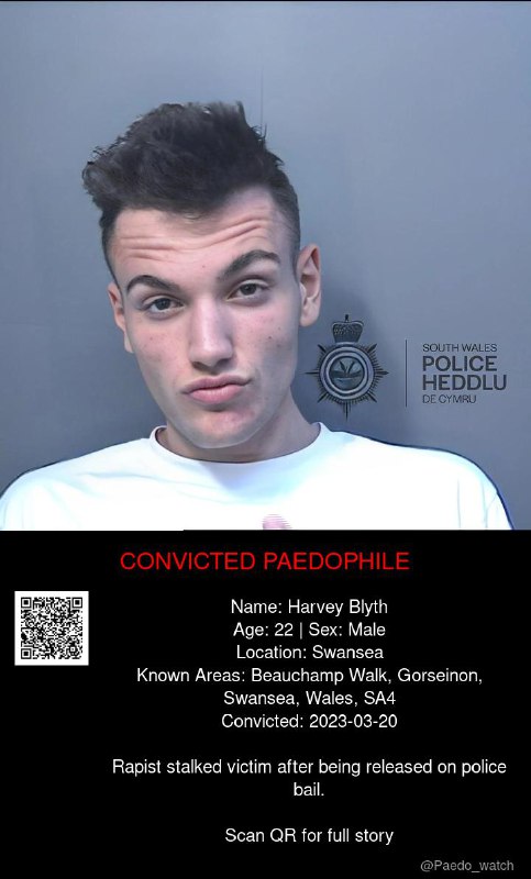 Harvey Blyth 22 from #Swansea - 20/03/23